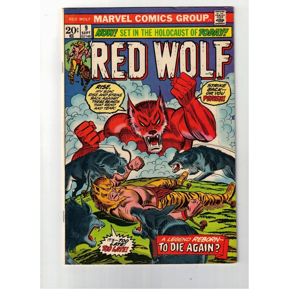 RED WOLF 9 BRONZE AGE WESTERN ROY THOMAS MARVEL COMICS 1973